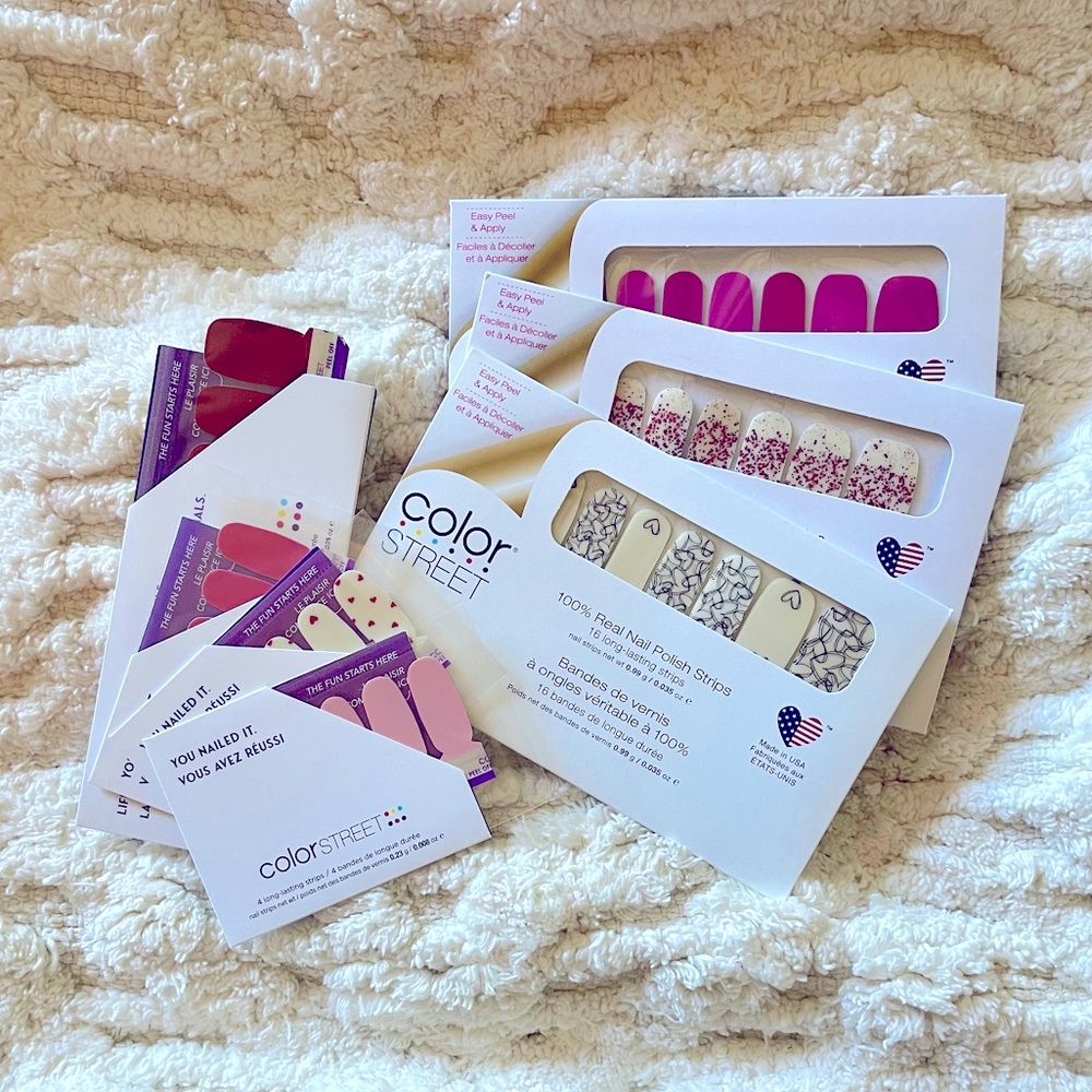 Shades of Love | Color Street Nail Polish Strip Bundle 💜💗♥️💅